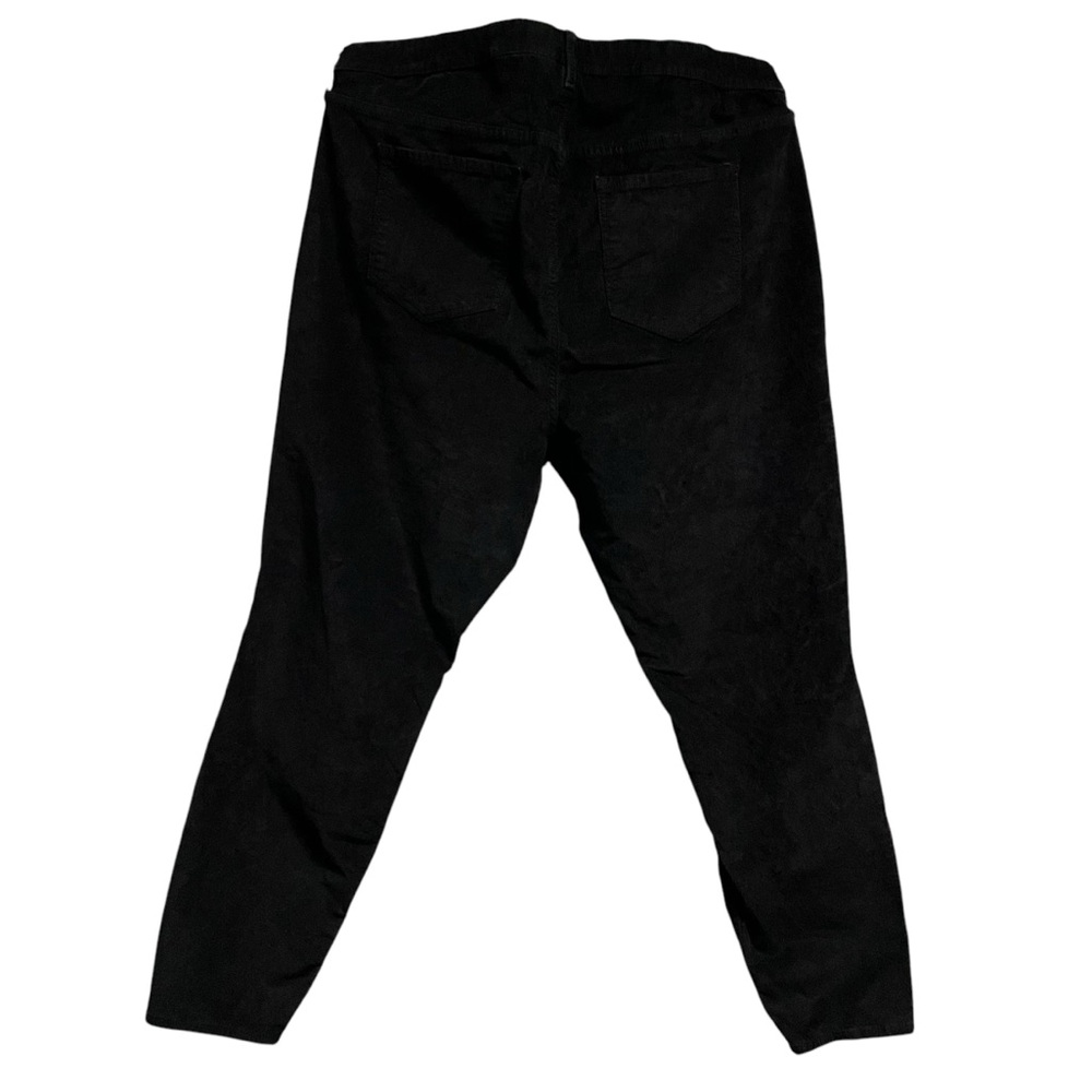 Black Corduroy High Rise Rockstar Super Skinny Pants Plus Size 22 - Picture 3 of 5